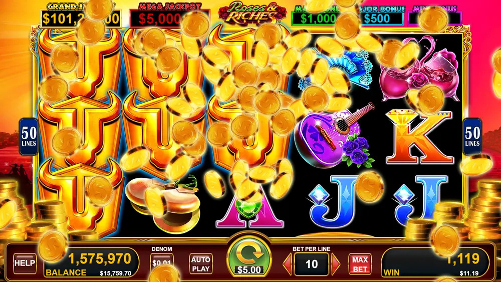 Bull Rush grid with multiple revealed Gold Coins showing Maxi Major and Mini Bonus labels