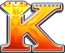 King card symbol in Bull Rush paytable